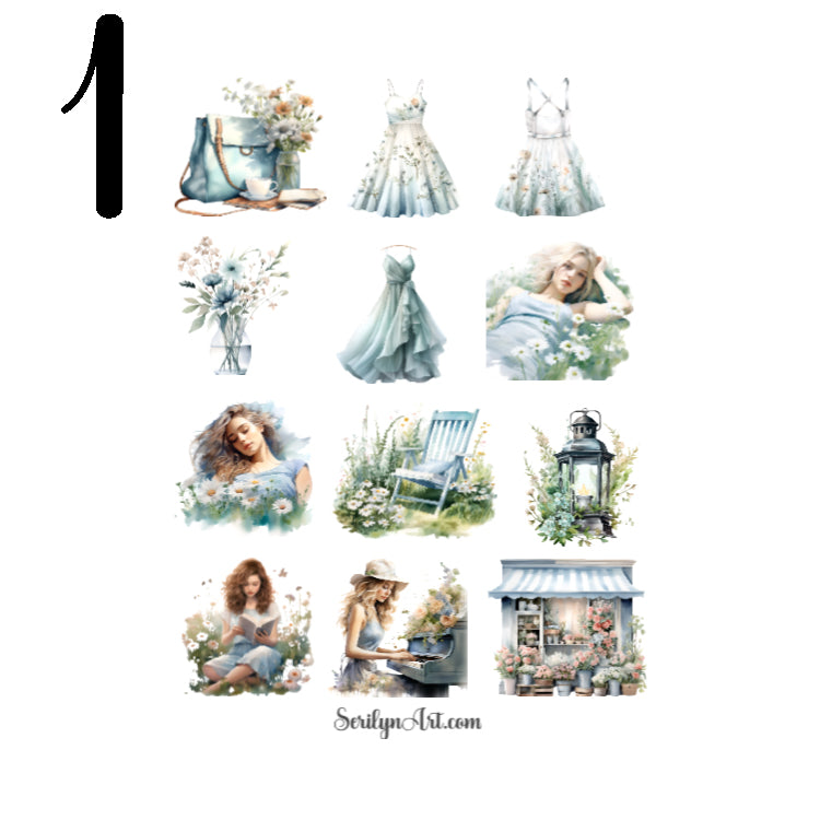 Botanic Lover Daisy Sticker Sheet