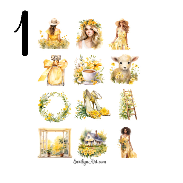 Botanic Lover Wildflowers Sticker Sheet