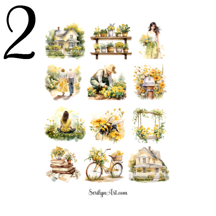 Botanic Lover Wildflowers Sticker Sheet