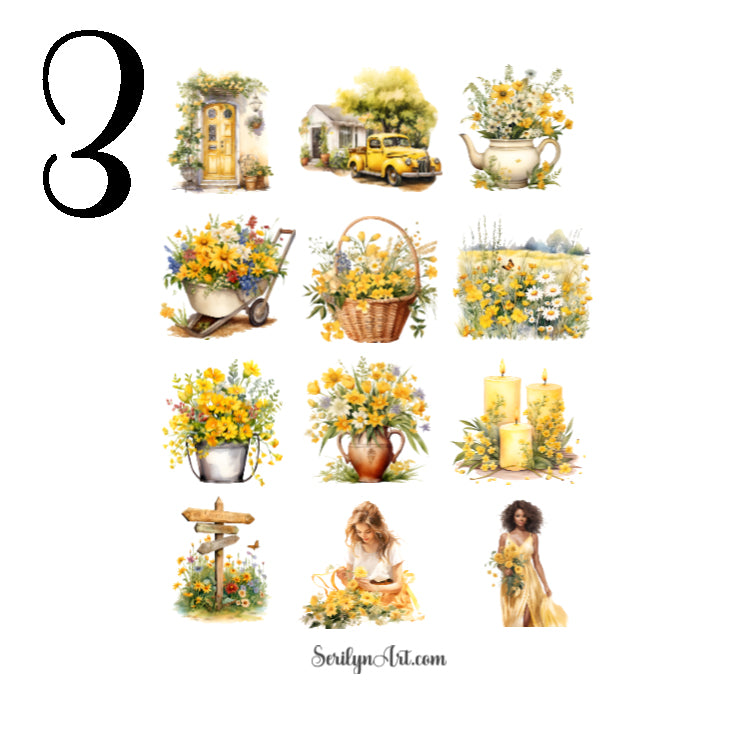 Botanic Lover Wildflowers Sticker Sheet