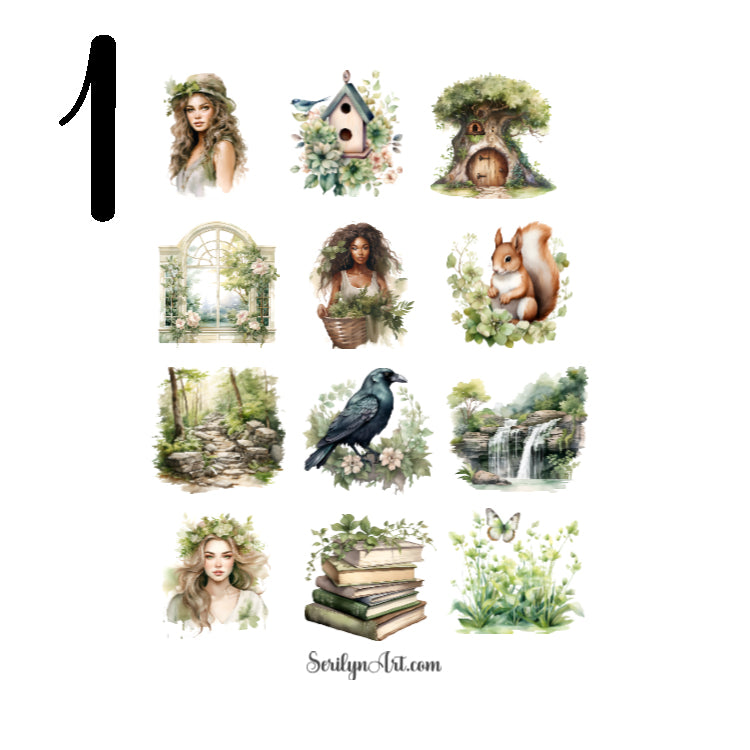 Botanic Lover Woodland Sticker Sheet