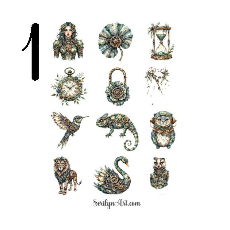 Botanical Automata Sticker Sheet