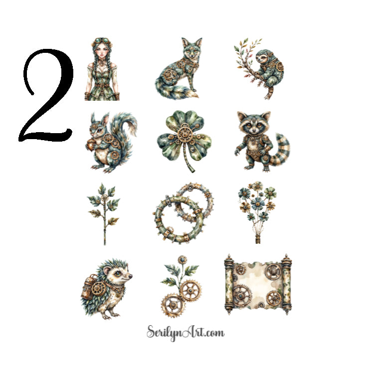 Botanical Automata Sticker Sheet