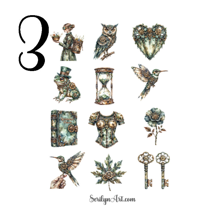 Botanical Automata Sticker Sheet