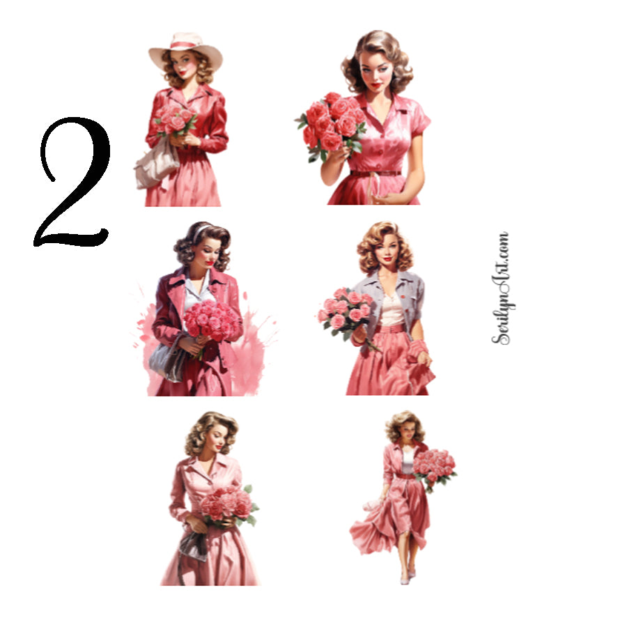 Bouquet Girls Sticker Sheet