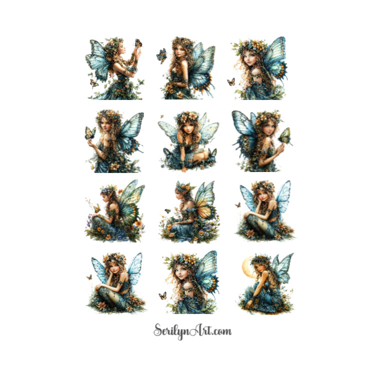 Butterfly Fairies Sticker Sheet