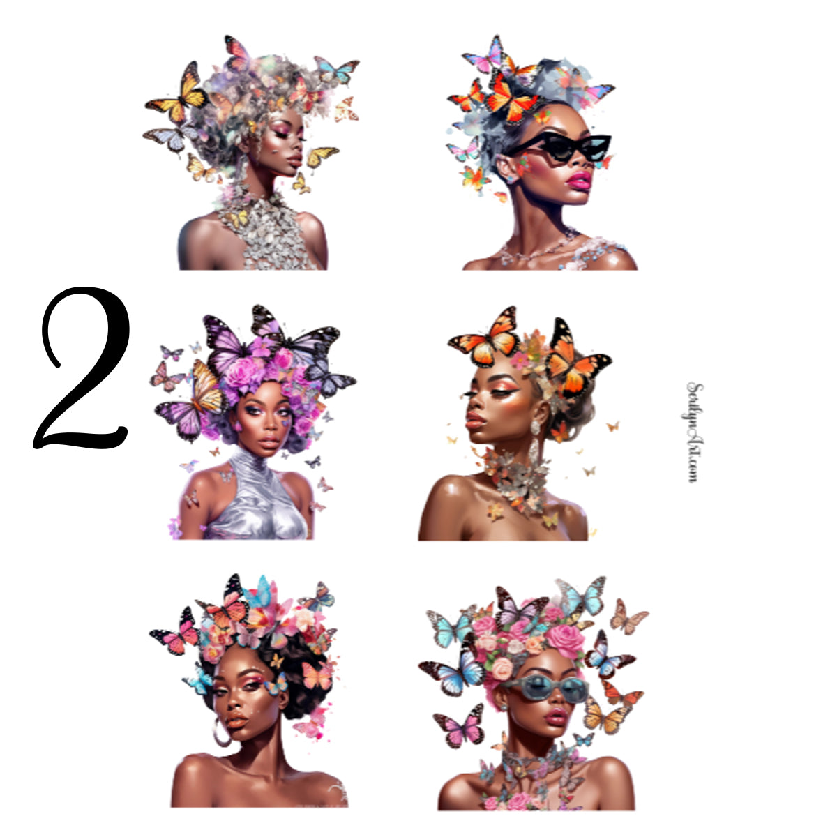 Butterfly Fashion Sticker Sheet