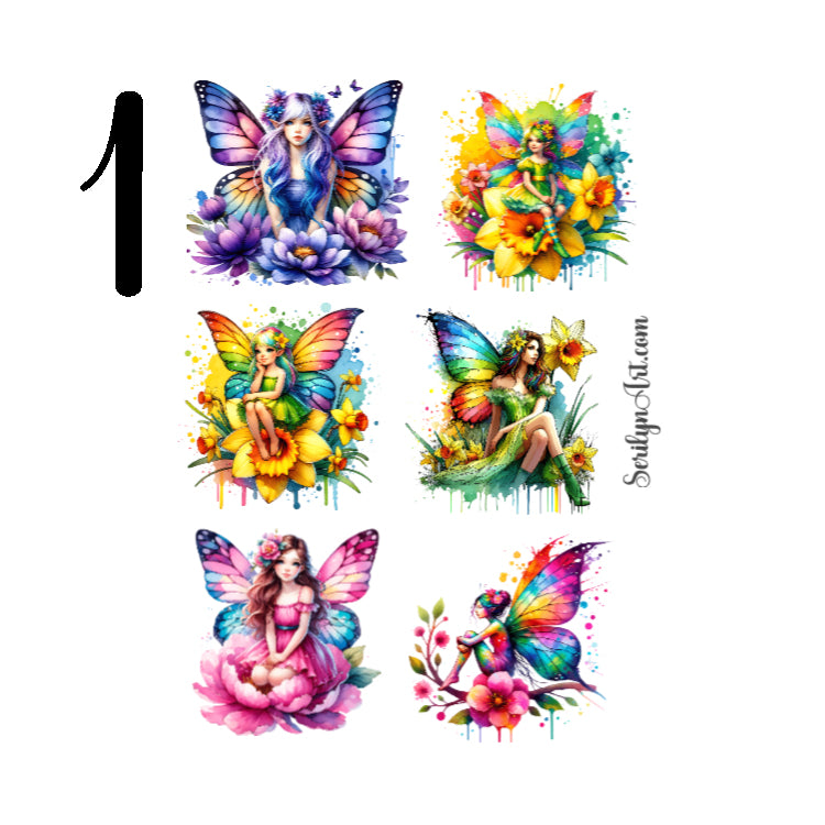 Butterfly Girls Sticker Sheet