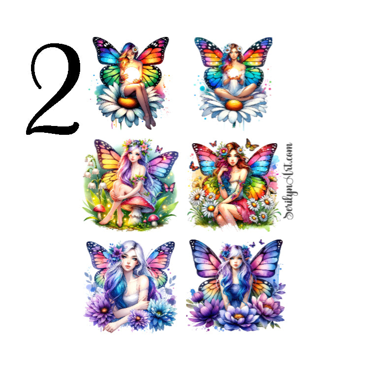 Butterfly Girls Sticker Sheet