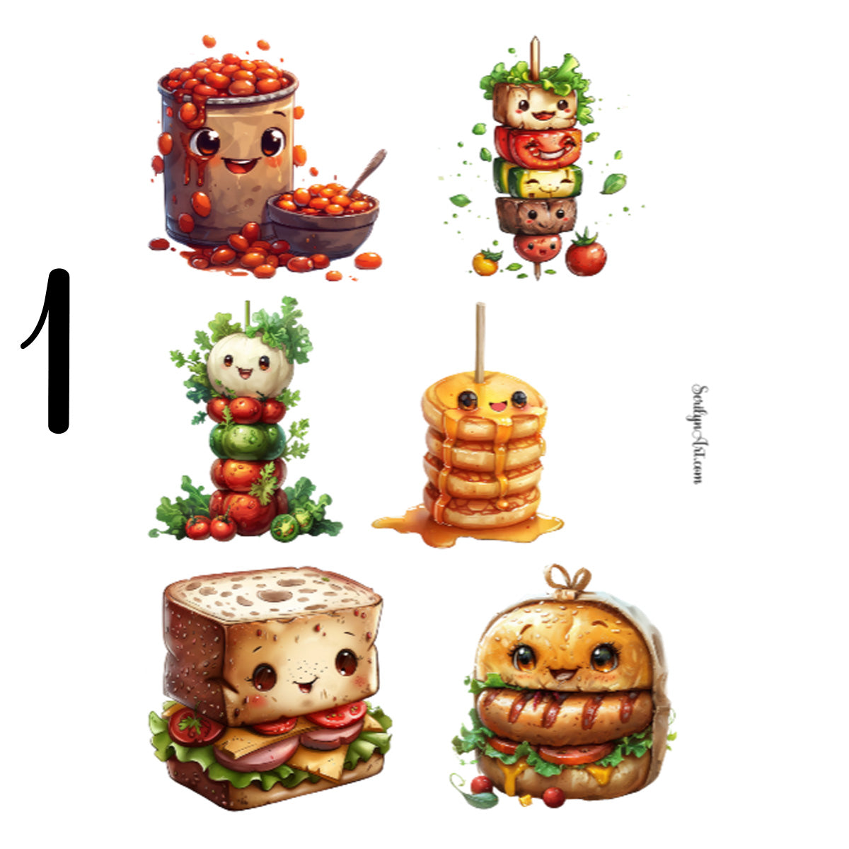 Camp Food Sticker Sheet