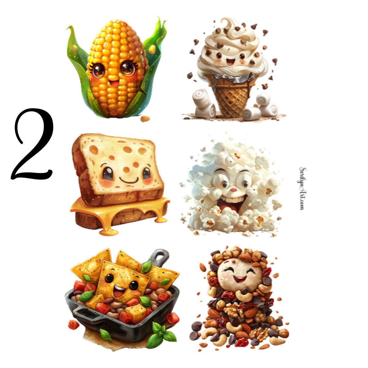 Camp Food Sticker Sheet