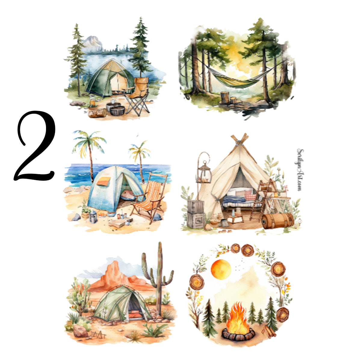 Campsites Sticker Sheet