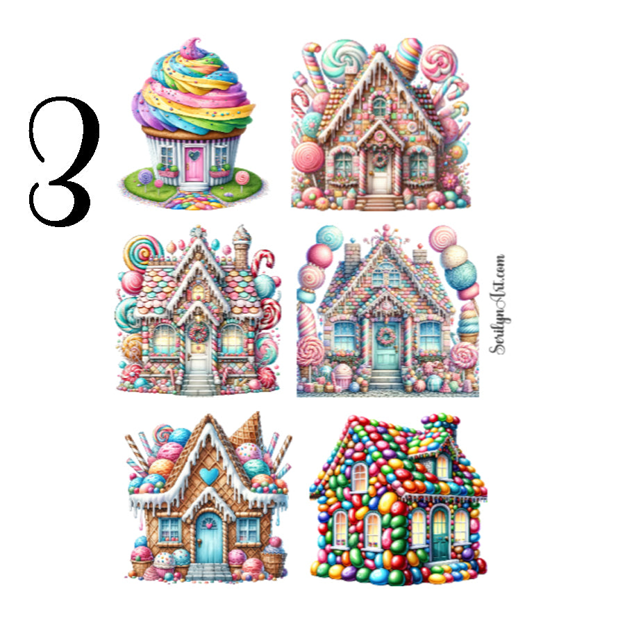 Candy Houses Sticker Sheet