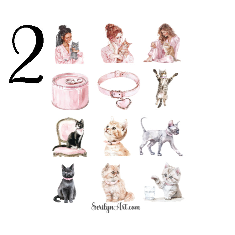 Cat Mom Sticker Sheet