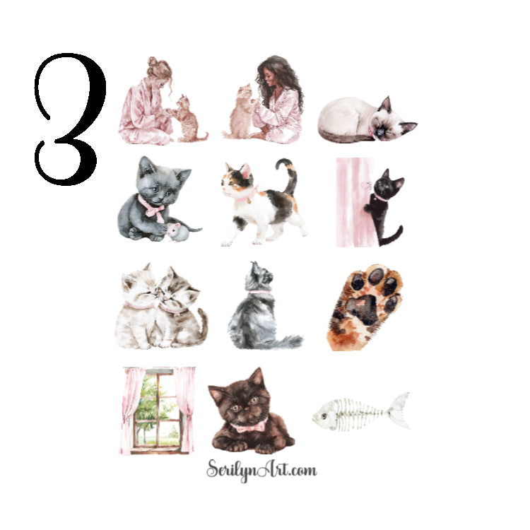 Cat Mom Sticker Sheet