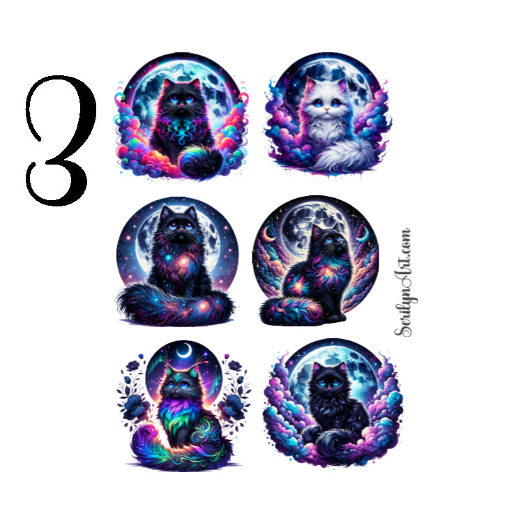 Celestial Cats Sticker Sheet