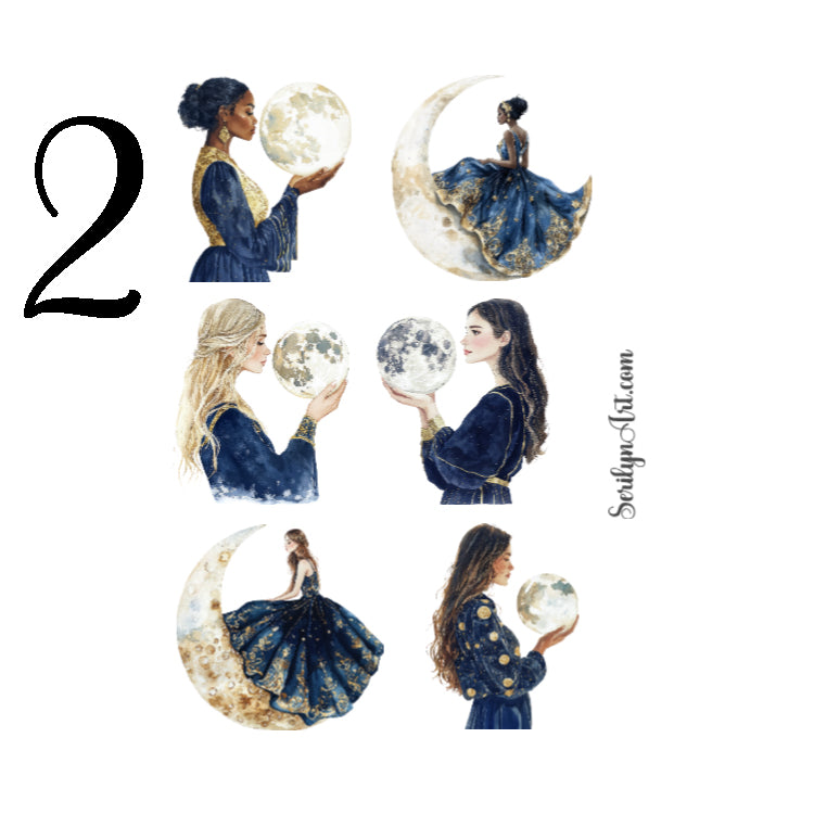 Celestial Glamour Sticker Sheet