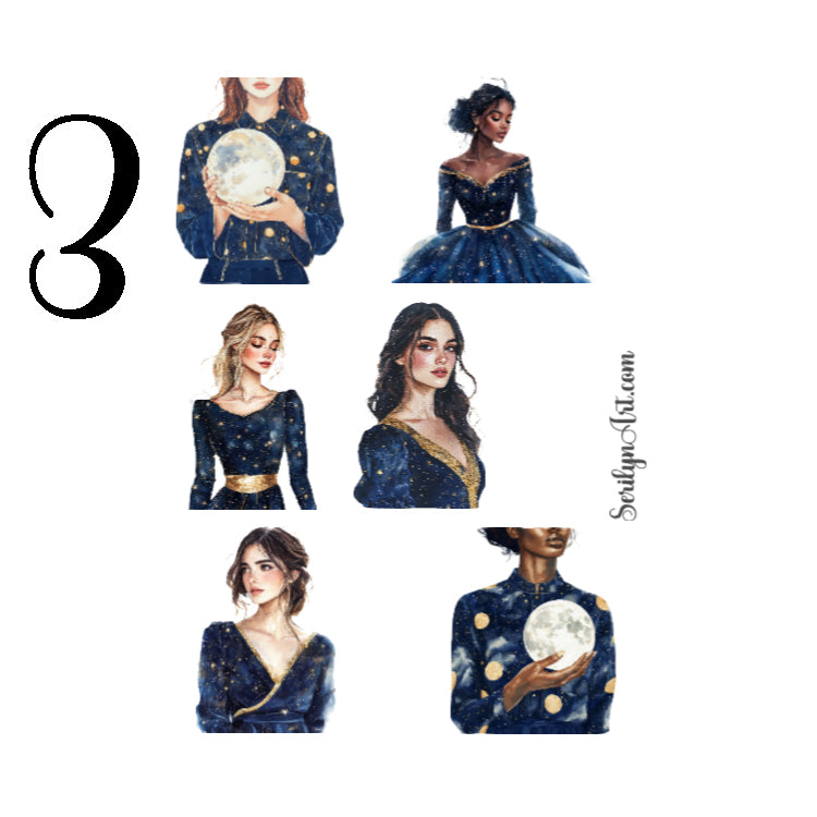 Celestial Glamour Sticker Sheet