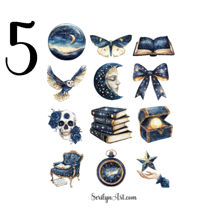 Celestial Glamour Sticker Sheet