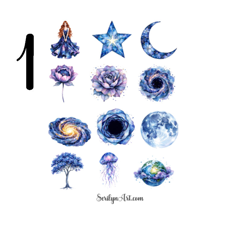 Celestial Goddess Sticker Sheet