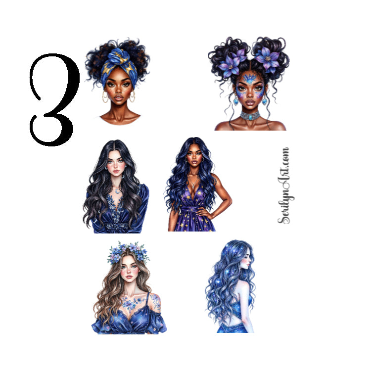 Celestial Goddess Sticker Sheet