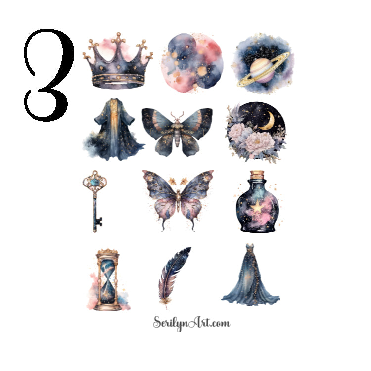 Celestial Moon Sticker Sheet