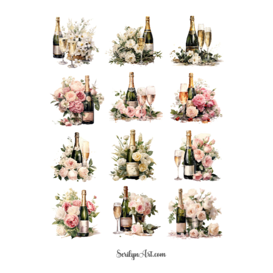 Champagne Sticker Sheet
