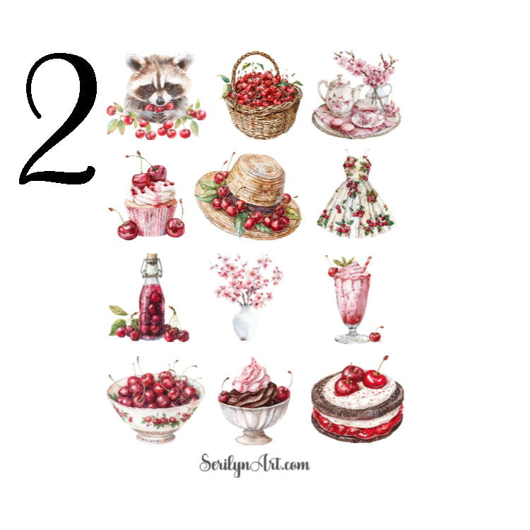 Cherry Addiction Sticker Sheet