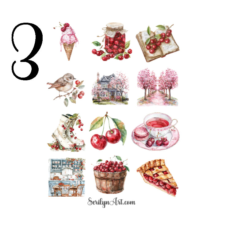Cherry Addiction Sticker Sheet