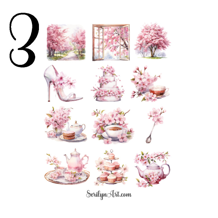 Cherry Blossom Girls Sticker Sheet