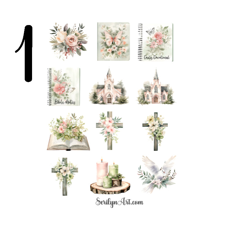 Christian Girl Sticker Sheet