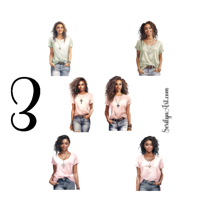 Christian Girl Sticker Sheet