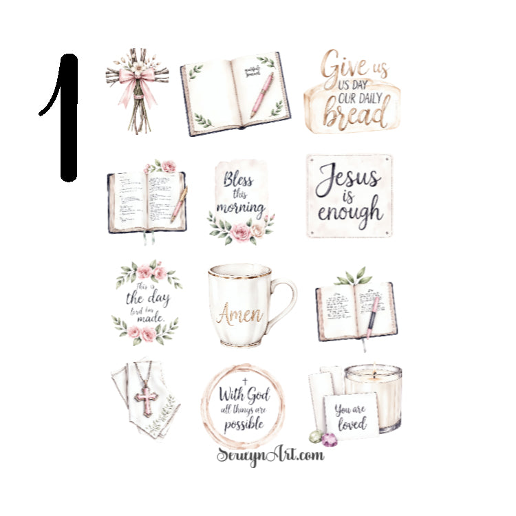 Christian Morning Sticker Sheet