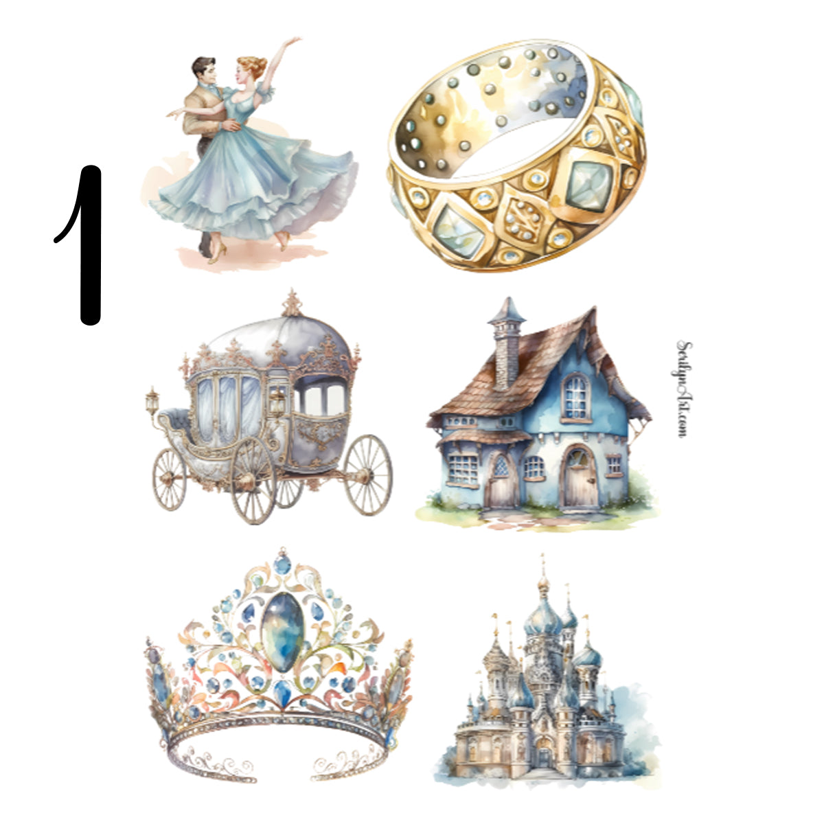 Cinderella Sticker Sheet