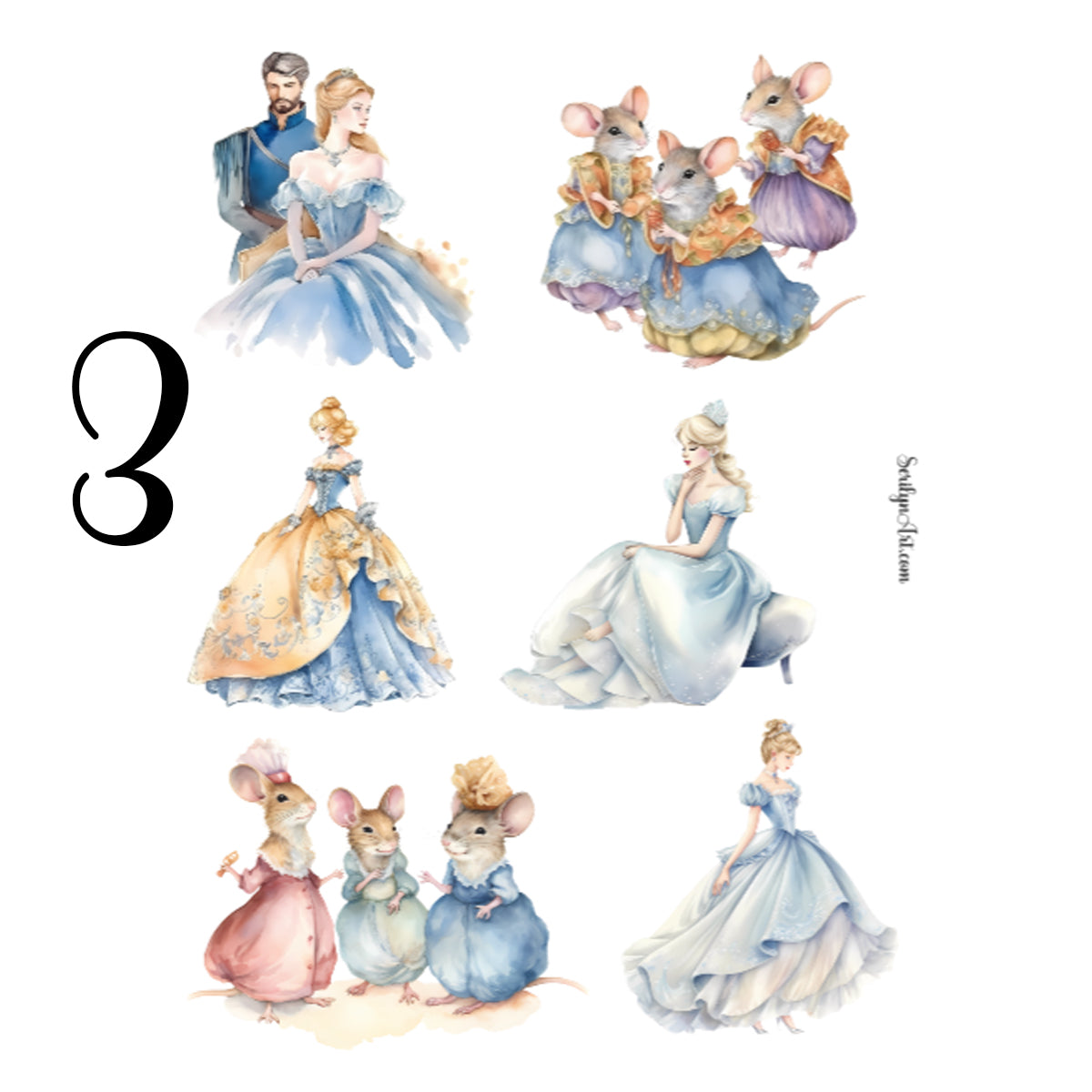 Cinderella Sticker Sheet