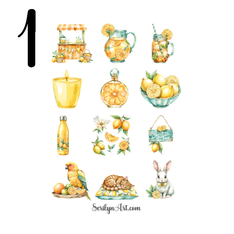 Citrus Garden Sticker Sheet