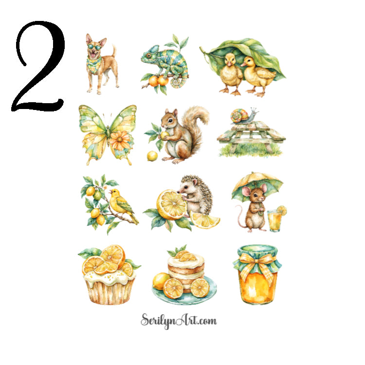 Citrus Garden Sticker Sheet