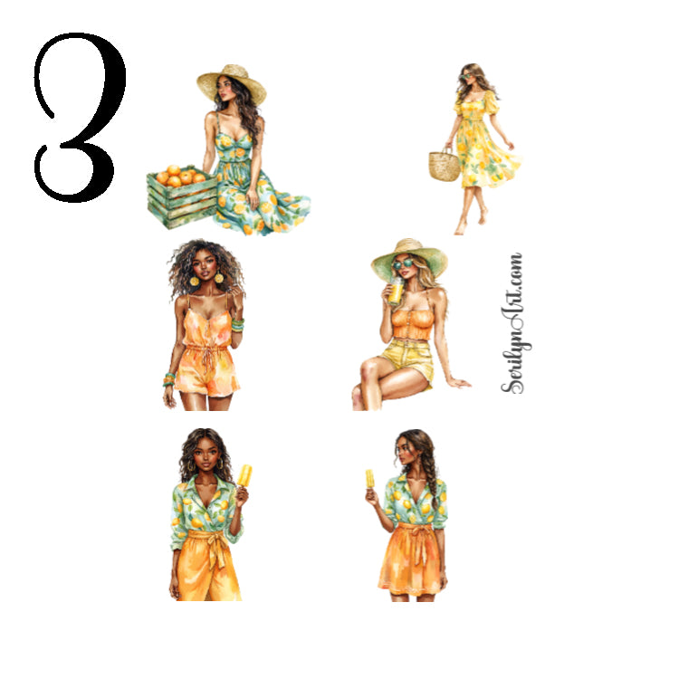 Citrus Garden Sticker Sheet