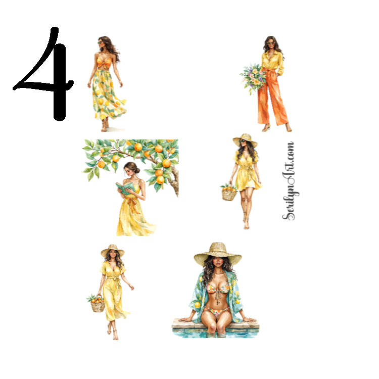 Citrus Garden Sticker Sheet
