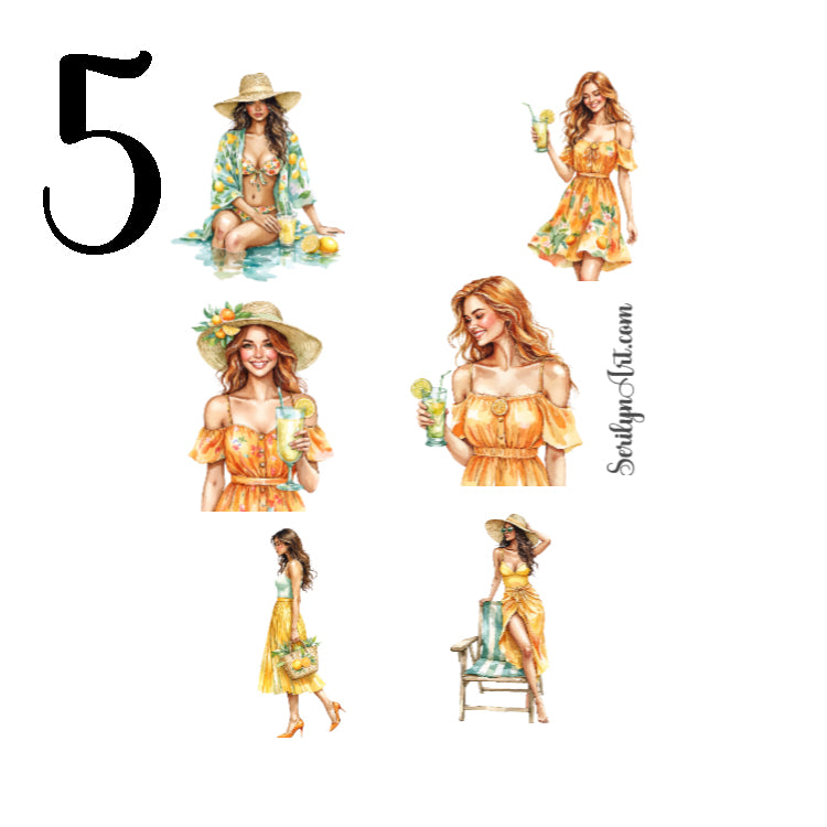 Citrus Garden Sticker Sheet