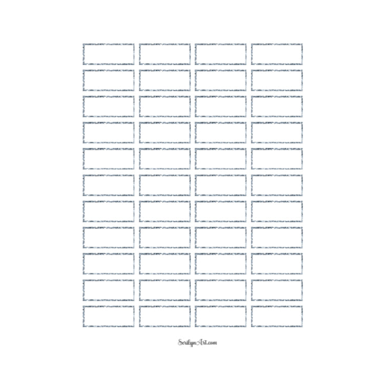 Classic Glitter Quarter Boxes