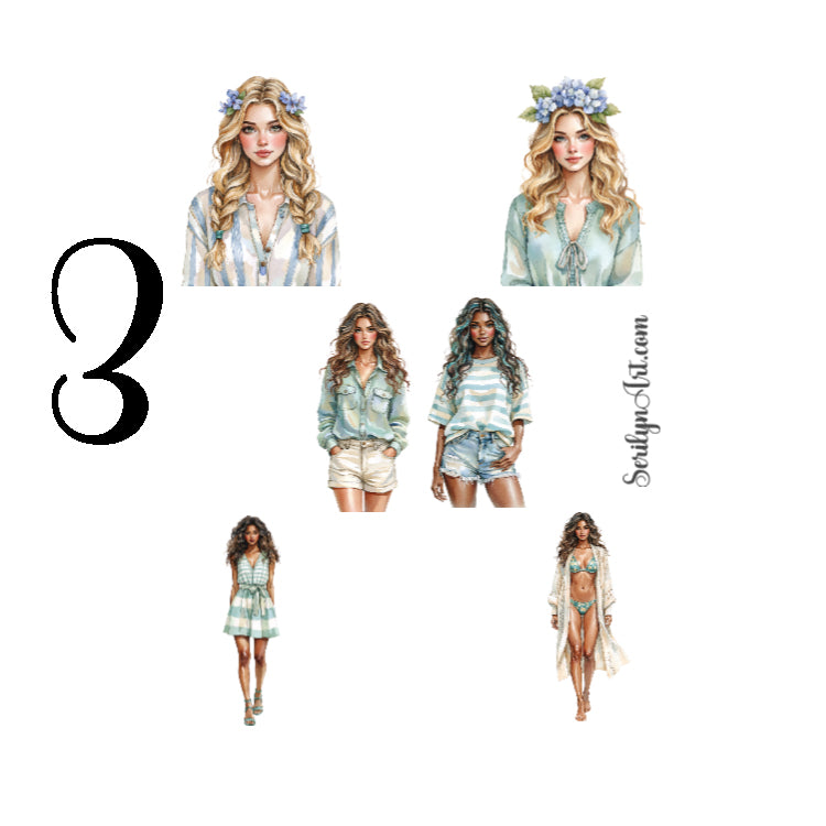 Coastal Drift Sticker Sheet