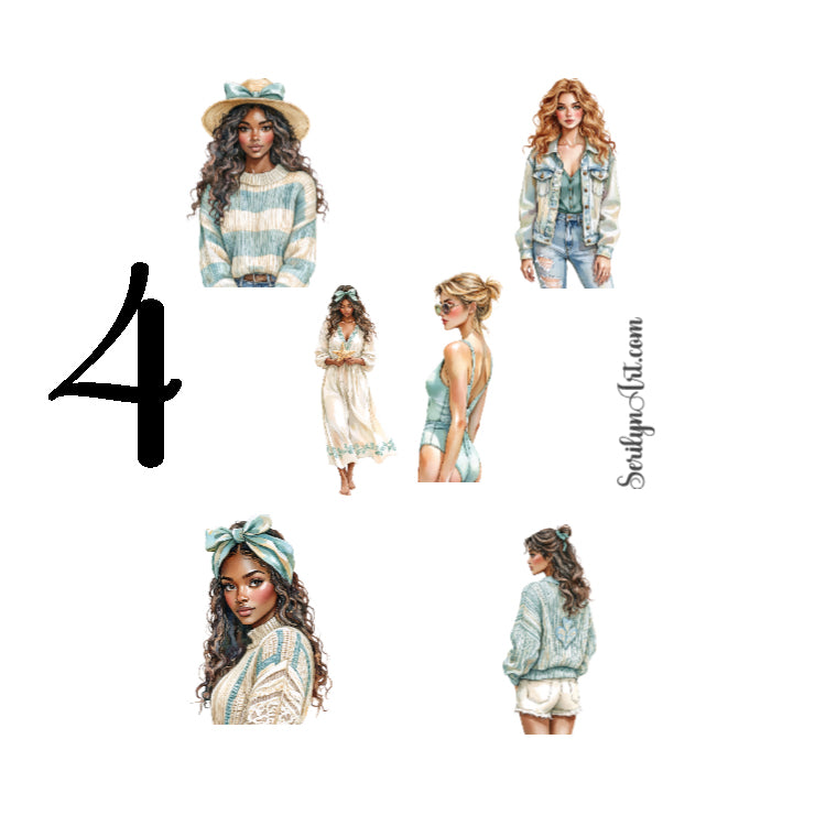 Coastal Drift Sticker Sheet