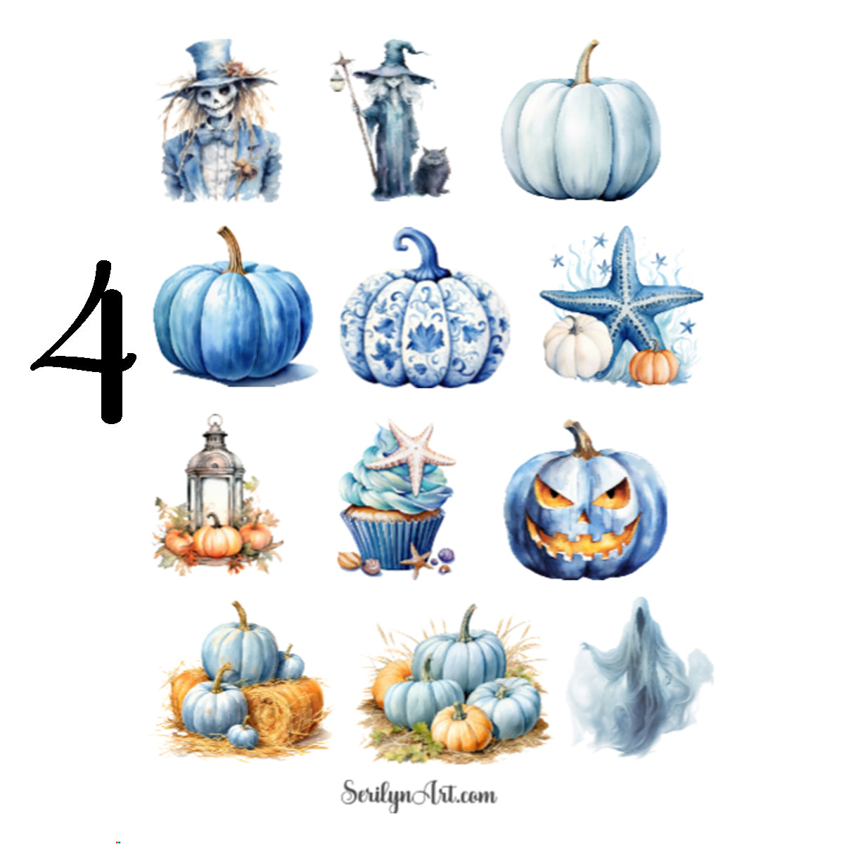 Coastal Halloween Sticker Sheet