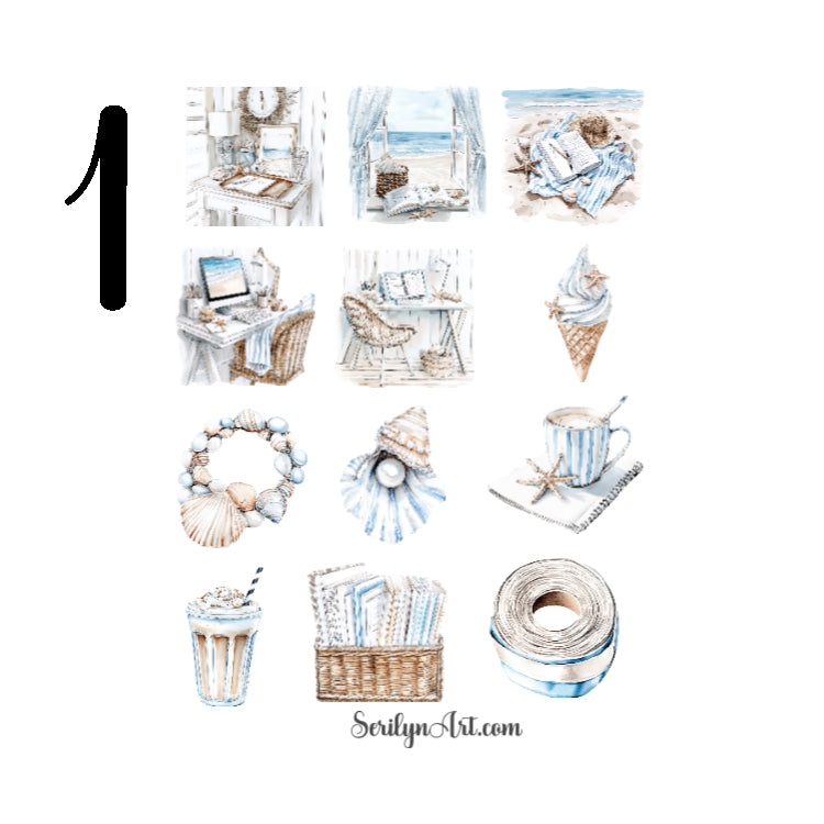 Coastal Planner Sticker Sheet