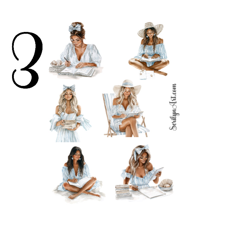 Coastal Planner Sticker Sheet