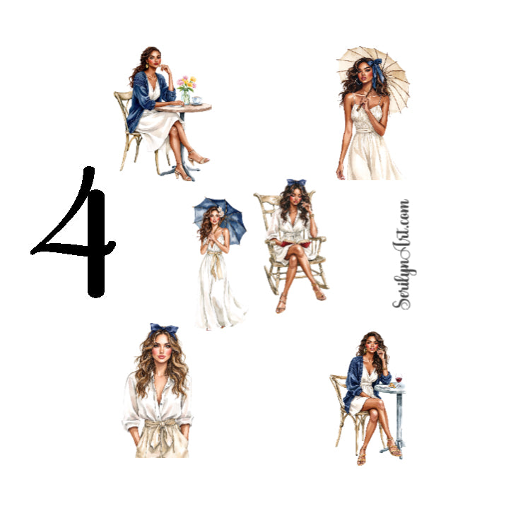 Coastal Vintage Sticker Sheet