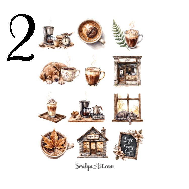 Coffee Fans Sticker Sheet