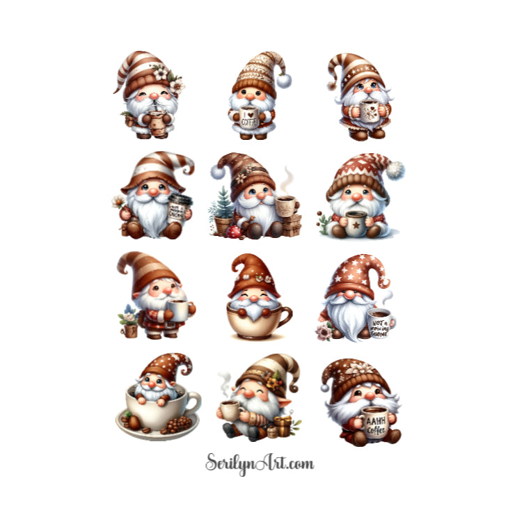 Coffee Gnomes Sticker Sheet
