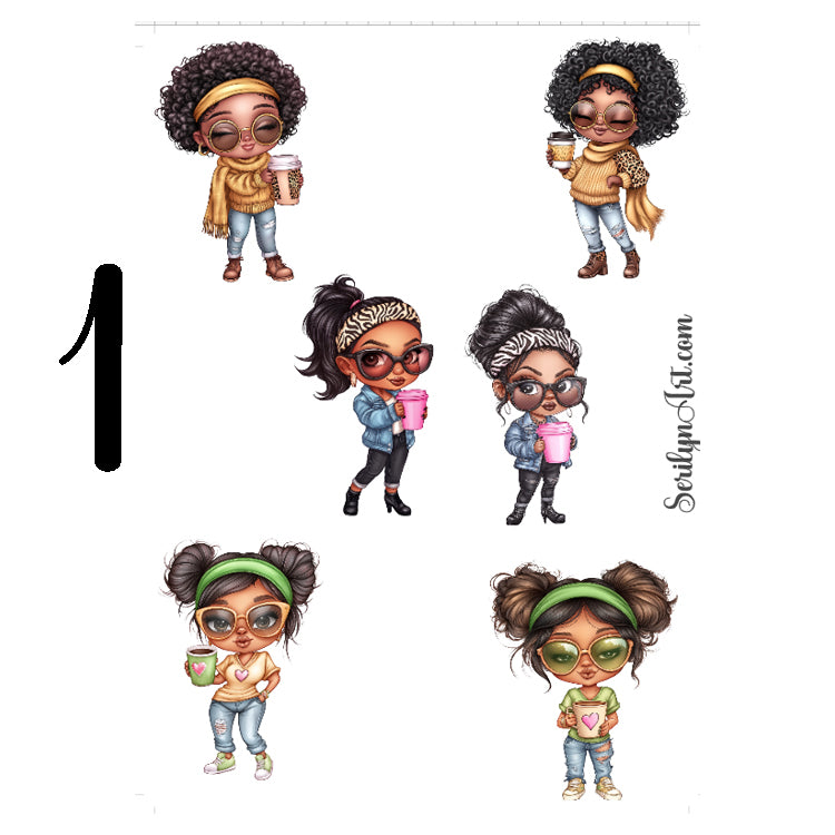 Coffee Moms Sticker Sheet